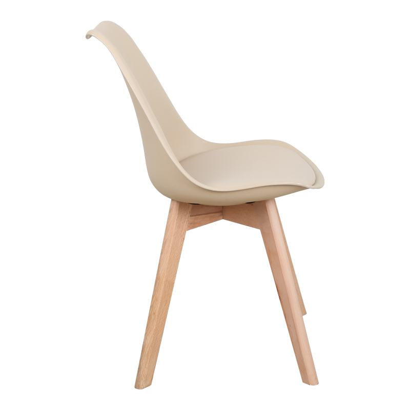 Καρέκλα Gaston pakoworld PP-PU taupe απόχρωση- φυσικό πόδι 43x51x75εκ Καρέκλα Gaston pakoworld PP-PU taupe απόχρωση- φυσικό πόδι 43x51x75εκ