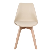 Καρέκλα Gaston pakoworld PP-PU taupe απόχρωση- φυσικό πόδι 43x51x75εκ Καρέκλα Gaston pakoworld PP-PU taupe απόχρωση- φυσικό πόδι 43x51x75εκ