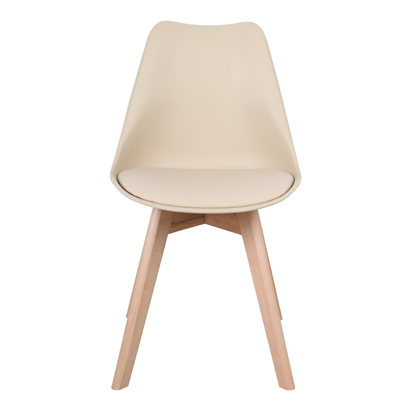 Καρέκλα Gaston pakoworld PP-PU taupe απόχρωση- φυσικό πόδι 43x51x75εκ Καρέκλα Gaston pakoworld PP-PU taupe απόχρωση- φυσικό πόδι 43x51x75εκ