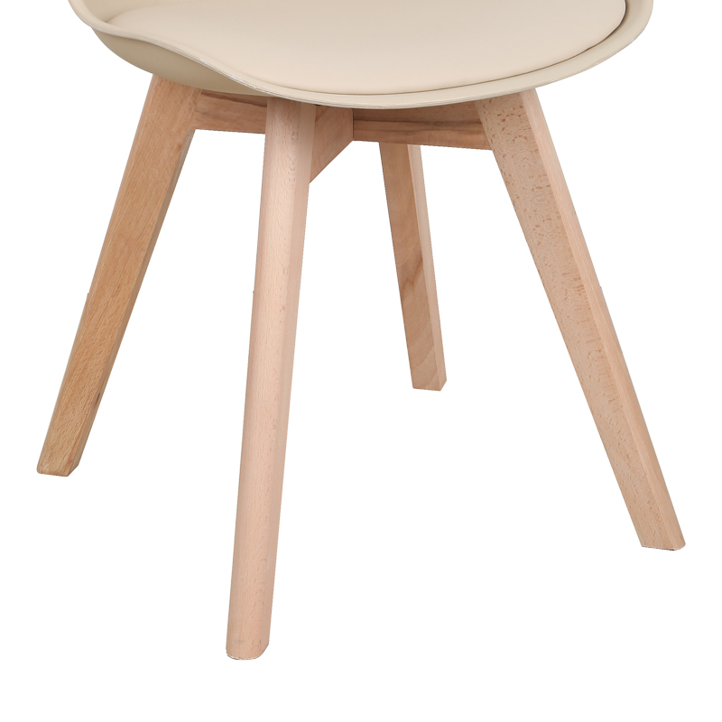 Καρέκλα Gaston pakoworld PP-PU taupe απόχρωση- φυσικό πόδι 43x51x75εκ Καρέκλα Gaston pakoworld PP-PU taupe απόχρωση- φυσικό πόδι 43x51x75εκ