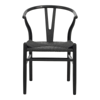 Καρέκλα Wishbone pakoworld rubberwood-σχοινί σε μαύρη απόχρωση 60x51x80εκ Καρέκλα Wishbone pakoworld rubberwood-σχοινί σε μαύρη απόχρωση 60x51x80εκ