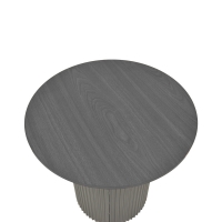 Βοηθητικό τραπέζι Dovel pakoworld mdf σε μαύρη απόχρωση Φ50x45εκ