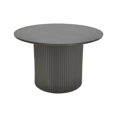 Τραπέζι σαλονιού Dovel pakoworld mdf-μεταλλο σε μαύρη απόχρωση Φ70x45εκ Τραπέζι σαλονιού Dovel pakoworld mdf-μεταλλο σε μαύρη απόχρωση Φ70x45εκ