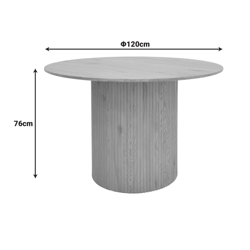 Τραπέζι Karulo pakoworld mdf σε sonoma απόχρωση Φ120x76εκ Τραπέζι Karulo pakoworld mdf σε sonoma απόχρωση Φ120x76εκ