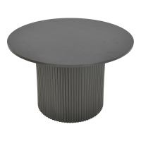 Τραπέζι Karulo pakoworld mdf σε μαύρη απόχρωση Φ120x76εκ