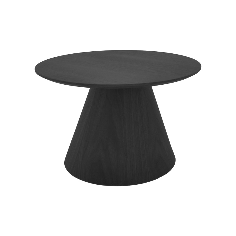 Τραπέζι σαλονιού Donda pakoworld mdf σε μαύρη απόχρωση Φ80x45εκ Τραπέζι σαλονιού Donda pakoworld mdf σε μαύρη απόχρωση Φ80x45εκ