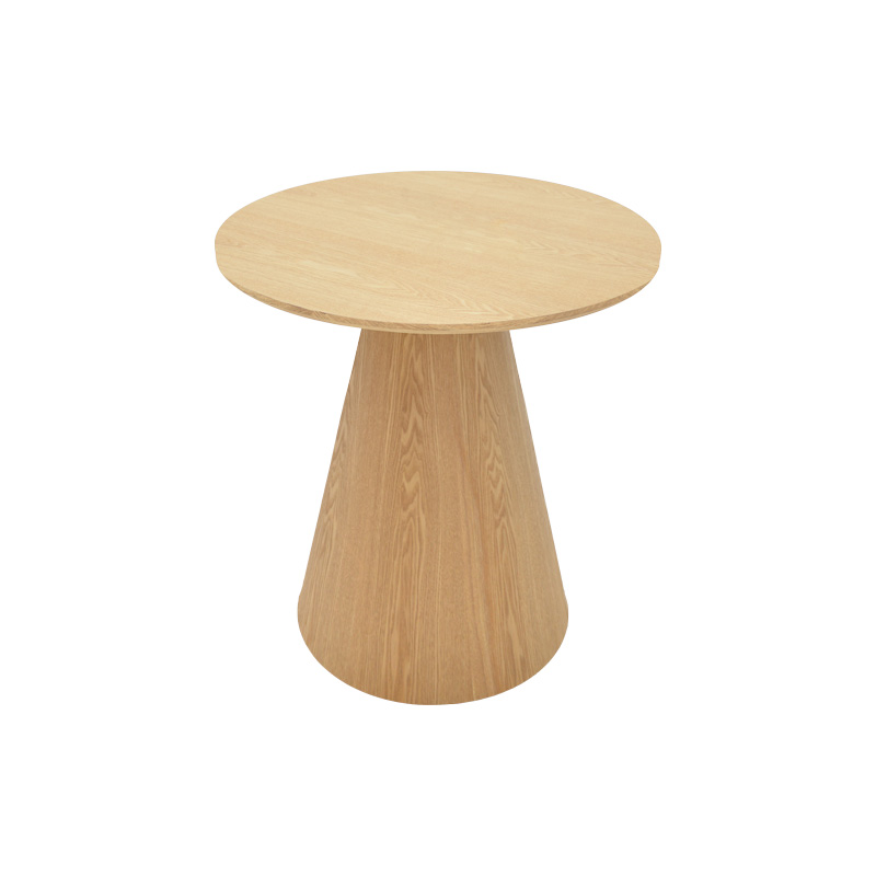 Βοηθητικό τραπέζι Donda pakoworld mdf-μέταλλο sonoma Φ45x46εκ