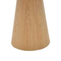 Βοηθητικό τραπέζι Donda pakoworld mdf-μέταλλο sonoma Φ45x46εκ