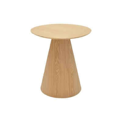 Βοηθητικό τραπέζι Donda pakoworld mdf-μέταλλο sonoma Φ45x46εκ