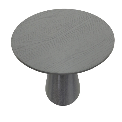 Tραπέζι Donda pakoworld mdf μαύρο Φ100x76εκ Tραπέζι Donda pakoworld mdf μαύρο Φ100x76εκ