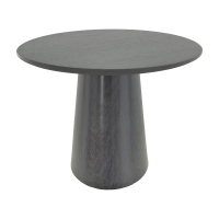 Tραπέζι Donda pakoworld mdf μαύρο Φ100x76εκ