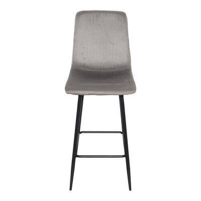 Σκαμπό μπαρ Grato pakoworld ύφασμα γκρι-πόδι μαύρο μεταλλικό 43.5x55x114εκ Σκαμπό μπαρ Grato pakoworld ύφασμα γκρι-πόδι μαύρο μεταλλικό 43.5x55x114εκ