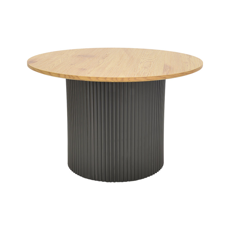 Tραπέζια σαλονιού Dovel pakoworld mdf σετ 2τεμ. sonoma-μαύρο Tραπέζια σαλονιού Dovel pakoworld mdf σετ 2τεμ. sonoma-μαύρο