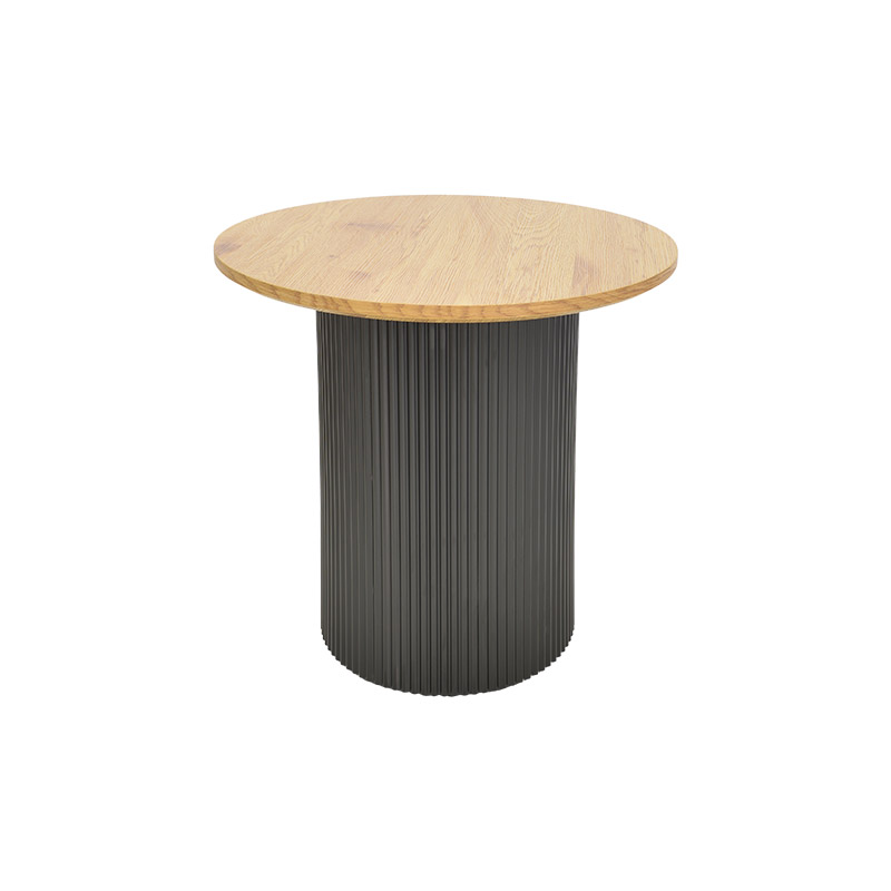 Tραπέζια σαλονιού Dovel pakoworld mdf σετ 2τεμ. sonoma-μαύρο Tραπέζια σαλονιού Dovel pakoworld mdf σετ 2τεμ. sonoma-μαύρο