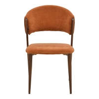 Καρέκλα Dolez pakoworld terracotta ύφασμα-πόδι καρυδί μέταλλο 49x58.5x82εκ Καρέκλα Dolez pakoworld terracotta ύφασμα-πόδι καρυδί μέταλλο 49x58.5x82εκ
