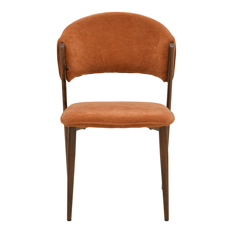 Καρέκλα Dolez pakoworld terracotta ύφασμα-πόδι καρυδί μέταλλο 49x58.5x82εκ Καρέκλα Dolez pakoworld terracotta ύφασμα-πόδι καρυδί μέταλλο 49x58.5x82εκ