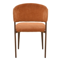 Καρέκλα Dolez pakoworld terracotta ύφασμα-πόδι καρυδί μέταλλο 49x58.5x82εκ Καρέκλα Dolez pakoworld terracotta ύφασμα-πόδι καρυδί μέταλλο 49x58.5x82εκ