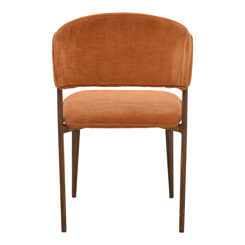 Καρέκλα Dolez pakoworld terracotta ύφασμα-πόδι καρυδί μέταλλο 49x58.5x82εκ Καρέκλα Dolez pakoworld terracotta ύφασμα-πόδι καρυδί μέταλλο 49x58.5x82εκ