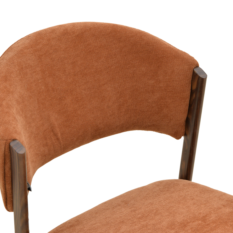 Καρέκλα Dolez pakoworld terracotta ύφασμα-πόδι καρυδί μέταλλο 49x58.5x82εκ Καρέκλα Dolez pakoworld terracotta ύφασμα-πόδι καρυδί μέταλλο 49x58.5x82εκ