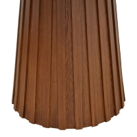 Τραπέζι Franzel pakoworld sintered stone σε όψη τραβερτίνας-mdf καρυδί Φ120x75εκ Τραπέζι Franzel pakoworld sintered stone σε όψη τραβερτίνας-mdf καρυδί Φ120x75εκ