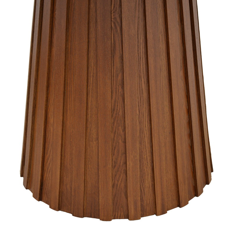 Τραπέζι Franzel pakoworld sintered stone σε όψη τραβερτίνας-mdf καρυδί Φ120x75εκ Τραπέζι Franzel pakoworld sintered stone σε όψη τραβερτίνας-mdf καρυδί Φ120x75εκ