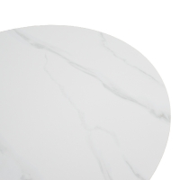 Τραπέζι Franzel pakoworld sintered stone σε όψη μαρμάρου-mdf σε φυσική απόχρωση Φ120x75εκ Τραπέζι Franzel pakoworld sintered stone σε όψη μαρμάρου-mdf σε φυσική απόχρωση Φ120x75εκ