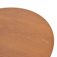 Τραπέζι Franzel pakoworld mdf καρυδί Φ120x75εκ