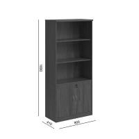 Βιβλιοθήκη γραφείου επαγγελματική Fesialo pakoworld wenge 80x40x180εκ Βιβλιοθήκη γραφείου επαγγελματική Fesialo pakoworld wenge 80x40x180εκ
