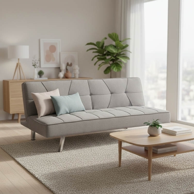 Καναπές-κρεβάτι Travis pakoworld 3θέσιος ύφασμα γκρι 175x83x74εκ Καναπές-κρεβάτι Travis pakoworld 3θέσιος ύφασμα γκρι 175x83x74εκ