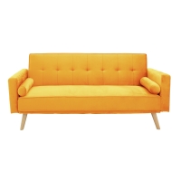 Καναπές-κρεβάτι Success pakoworld 3θέσιος κίτρινο βελούδο 190x80x84εκ Καναπές-κρεβάτι Success pakoworld 3θέσιος κίτρινο βελούδο 190x80x84εκ