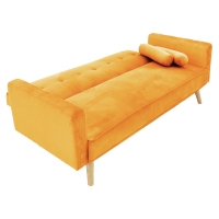 Καναπές-κρεβάτι Success pakoworld 3θέσιος κίτρινο βελούδο 190x80x84εκ Καναπές-κρεβάτι Success pakoworld 3θέσιος κίτρινο βελούδο 190x80x84εκ