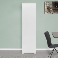 Στήλη Diamond1 pakoworld λευκό gloss 50x35x187εκ