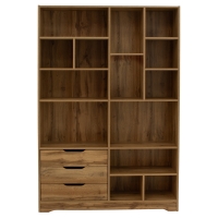 Βιβλιοθήκη Lucinda pakoworld sonoma 120x29.8x180.5εκ Βιβλιοθήκη Lucinda pakoworld sonoma 120x29.8x180.5εκ