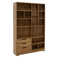 Βιβλιοθήκη Lucinda pakoworld sonoma 120x29.8x180.5εκ Βιβλιοθήκη Lucinda pakoworld sonoma 120x29.8x180.5εκ