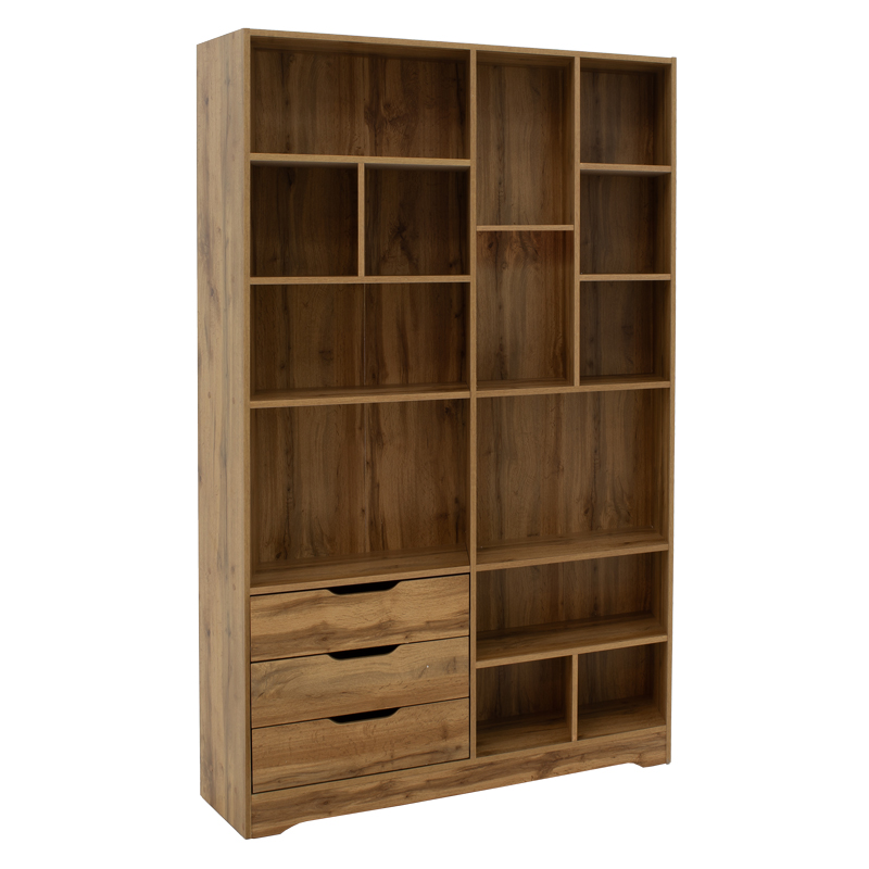 Βιβλιοθήκη Lucinda pakoworld sonoma 120x29.8x180.5εκ Βιβλιοθήκη Lucinda pakoworld sonoma 120x29.8x180.5εκ