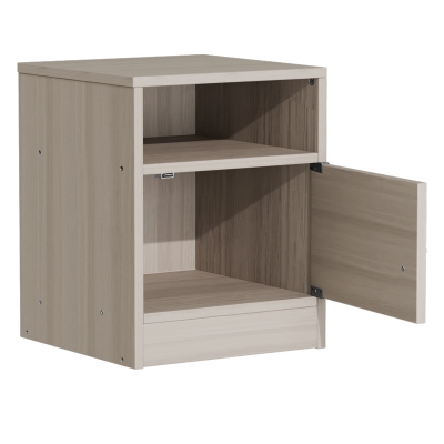Κομοδίνο Foly pakoworld με ένα ντουλάπι γκρι oak 40x40x50εκ Κομοδίνο Foly pakoworld με ένα ντουλάπι γκρι oak 40x40x50εκ