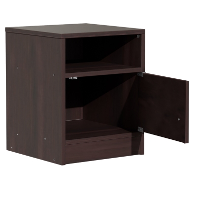 Κομοδίνο Foly pakoworld με ένα ντουλάπι καρυδί 40x40x50εκ Κομοδίνο Foly pakoworld με ένα ντουλάπι καρυδί 40x40x50εκ