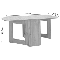 Τραπέζι Nadine pakoworld πολυμορφικό-επεκτεινόμενο wenge 160x80x76.5εκ Τραπέζι Nadine pakoworld πολυμορφικό-επεκτεινόμενο wenge 160x80x76.5εκ