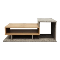 Τραπέζι σαλονιού Nuvele pakoworld σε γκρι antique-sonoma απόχρωση 90x50x35εκ Τραπέζι σαλονιού Nuvele pakoworld σε γκρι antique-sonoma απόχρωση 90x50x35εκ