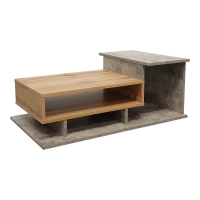 Τραπέζι σαλονιού Nuvele pakoworld σε γκρι antique-sonoma απόχρωση 90x50x35εκ Τραπέζι σαλονιού Nuvele pakoworld σε γκρι antique-sonoma απόχρωση 90x50x35εκ