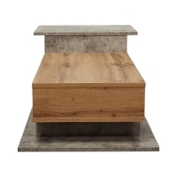 Τραπέζι σαλονιού Nuvele pakoworld σε γκρι antique-sonoma απόχρωση 90x50x35εκ Τραπέζι σαλονιού Nuvele pakoworld σε γκρι antique-sonoma απόχρωση 90x50x35εκ