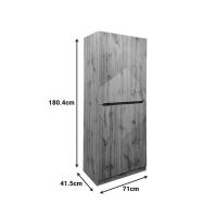 Παπουτσοθήκη-ντουλάπι Kebell pakoworld σε oak απόχρωση 71x41.5x180.4εκ Παπουτσοθήκη-ντουλάπι Kebell pakoworld σε oak απόχρωση 71x41.5x180.4εκ