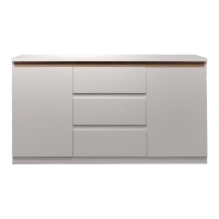 Μπουφές Chiemo pakoworld λευκό 160x40x93.6εκ