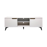 Έπιπλο τηλεόρασης Kemvio pakoworld  sonoma-λευκό 120x38x44εκ