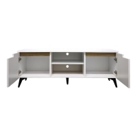 Έπιπλο τηλεόρασης Kemvio pakoworld  sonoma-λευκό 150x38x44εκ