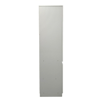 Ντουλάπα τρίφυλλη Merzia pakoworld  sonoma-λευκό 120x46.5x183εκ