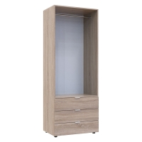 Ντουλάπα ρούχων Lila pakoworld δίφυλλη sonoma 77.5x49.5x203.5εκ Ντουλάπα ρούχων Lila pakoworld δίφυλλη sonoma 77.5x49.5x203.5εκ