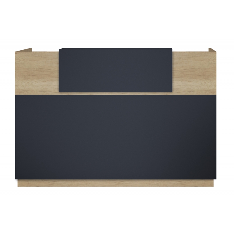 Γραφείο reception Lotus pakoworld σε χρώμα φυσικό - ανθρακί 180x70x110εκ Γραφείο reception Lotus pakoworld σε χρώμα φυσικό - ανθρακί 180x70x110εκ