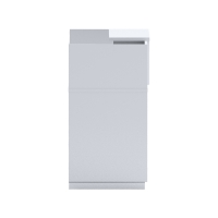 Γραφείο reception Lotus pakoworld σε λευκή απόχρωση 140x70x110εκ