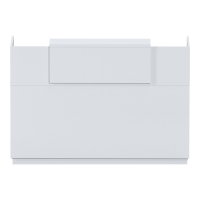 Γραφείο reception Lotus pakoworld σε λευκή απόχρωση 180x70x110εκ